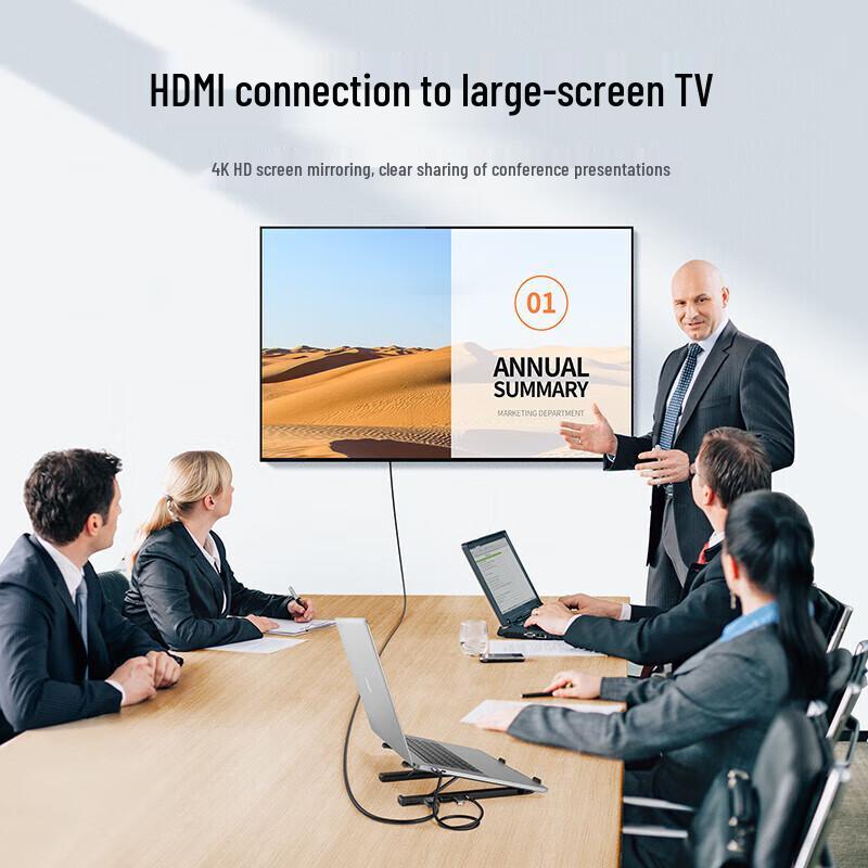 Ugreen 80551 Multifunctional Laptop Stand with Cooling Fan and Docking Station