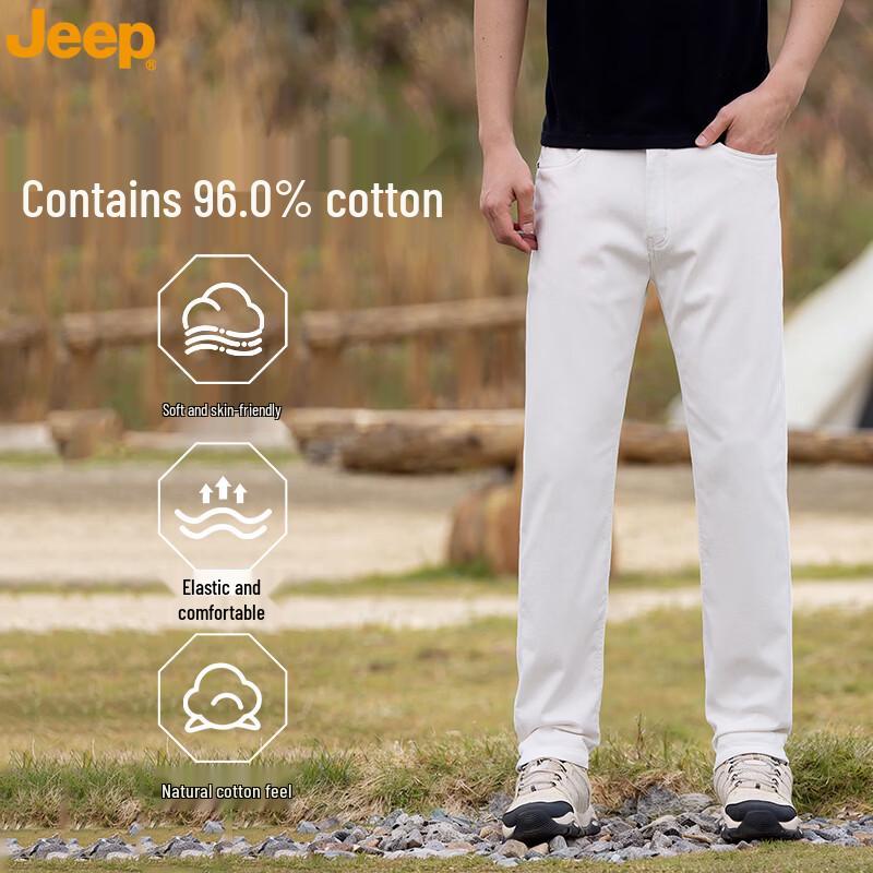 JEEP Men s Straight Fit 96% Cotton Denim Jeans M