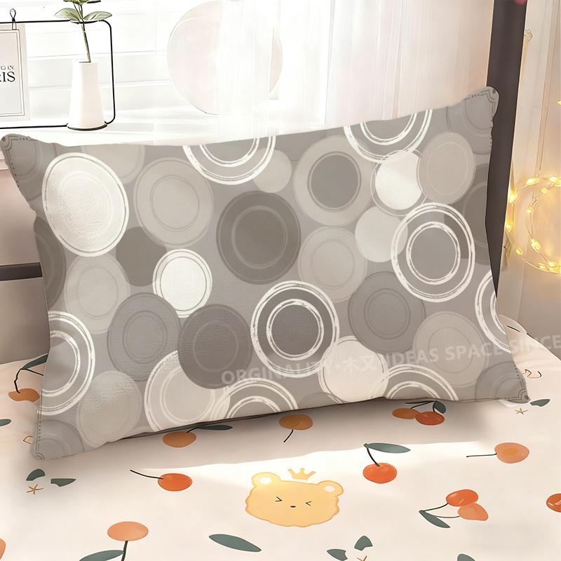 Circular Patterns Decorative Pillowcase Suitable For Sofa Bedroom Car Pillow Cover Cushion Rectangular Back Cushion