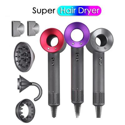 New Professional Hair Dryer With Flyaway Attachment Negative Ionic Premium HD08 Hair Dryers Multifunction Salon Style Tool CDN