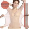 Ultra-Thin Nude Mesh Long Sleeve Dance Top & Tights Set - Women's Large Size Invisible Underwear & Socks.