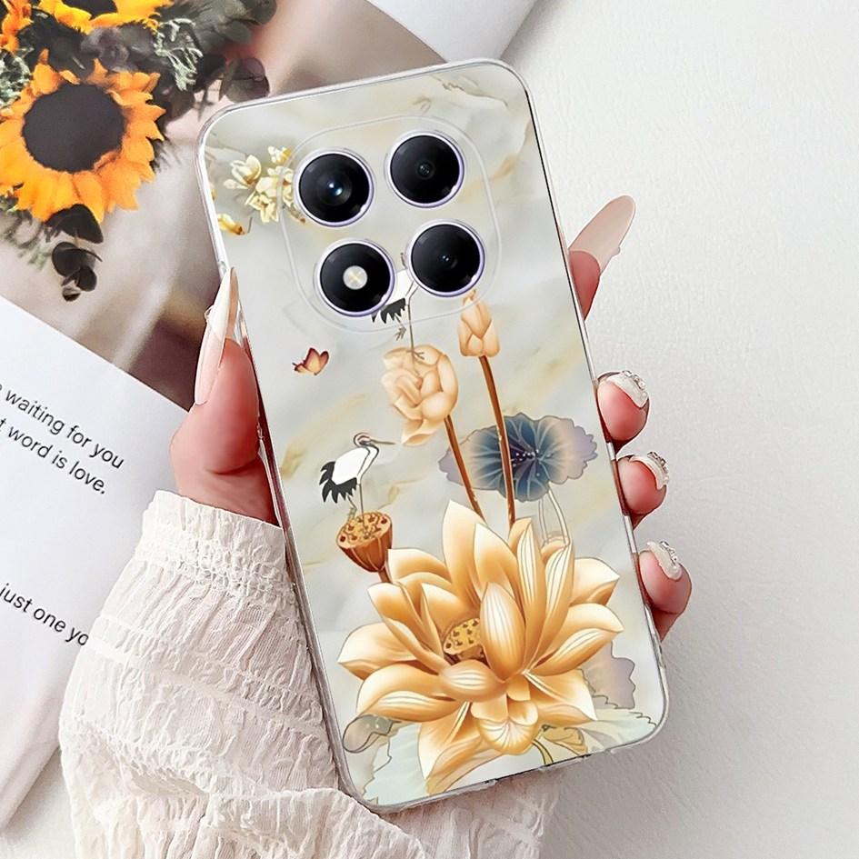 For Xiaomi Redmi Note 14 Pro 5G Case 2025 New Stylish Flower Soft Silicone TPU Phone Cover For Redmi Note 14 Pro+ Plus Protector