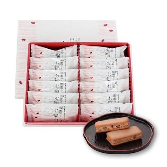 Lucky sweets Suiseika gift Izumo no Ofukuwake zenzai sand cookies (12 pieces) connection thank you