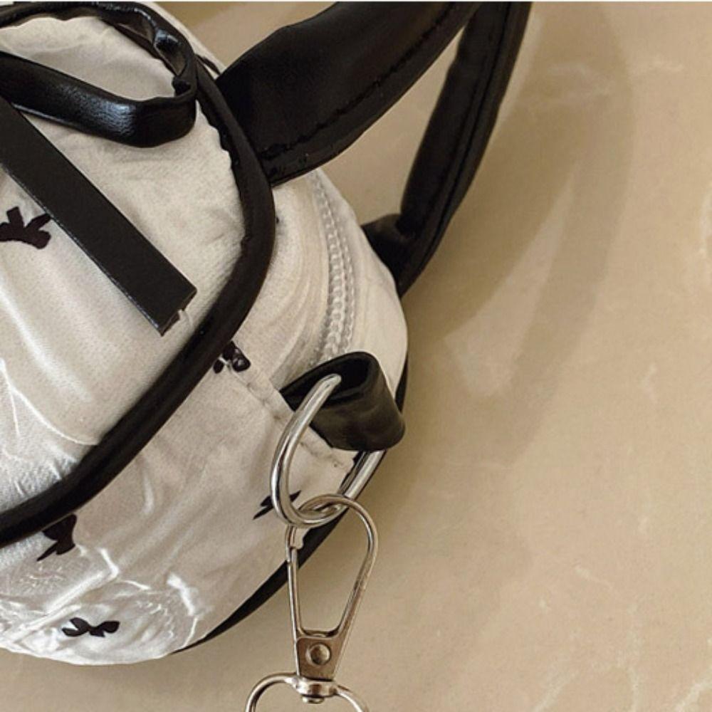 Y2K Bow Polka Dot Crossbody Bag Love Pendant Vintage Handbag Mini Top-Handle Bag  Women&Men