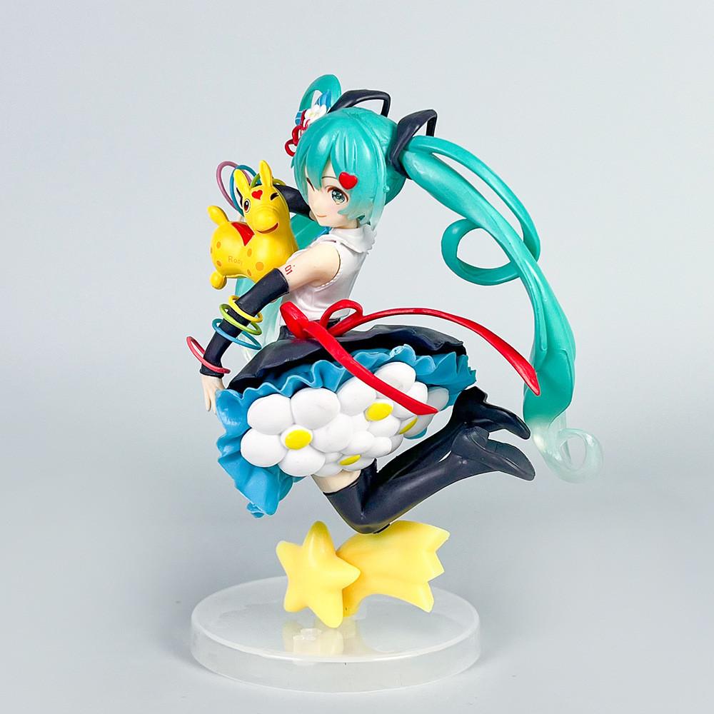 Flower Miku Hatsune Skirt Jumping Model Ornament For Desktop And Decoration Room