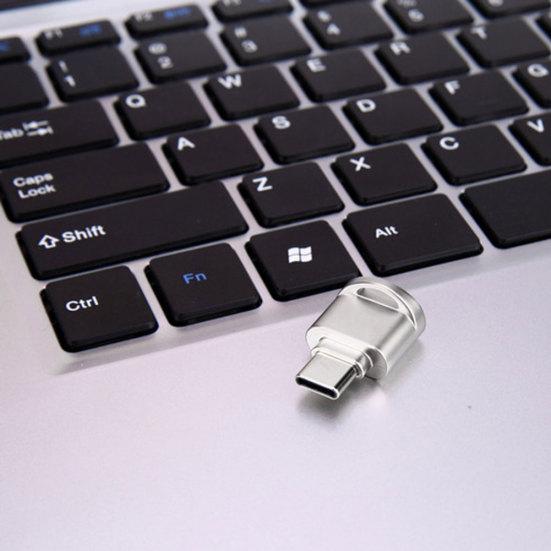 High Speed Portable Mini USB 3.1 Type-C SDHC TF Memory Card Reader