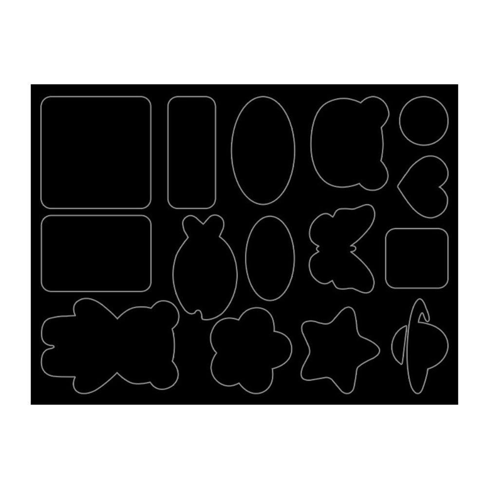 Apparel Applique Self Adhesive Black Patches Thermal Transfer DIY Craft Sewing Fabric Sticker Clothes Repair Holes