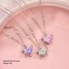 3 Pcs Crystal Heart Planet Pendant Necklace Set for Women Fashion Y2K Zircon Aesthetic Charm Clavicle Chain Party Girl Jewelry