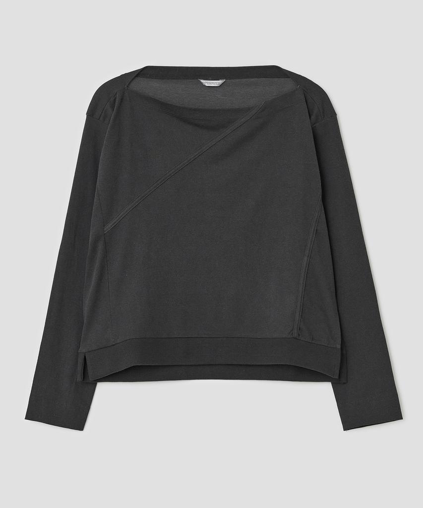 Taibseobiseu Slit Cut Paneled Top [Charcoal]