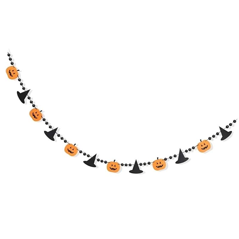  Pumpkin Felt Holiday Banners Quick Setups Halloween Decoration For Family Event