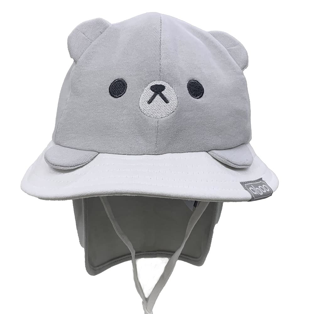 

Abu Baby Cute With Head and Adjustable Baby Sun Shade [aboo] Hat, Hat, Ears, Tail, Size, Long-lasting, Animal, Gift, (Bear)