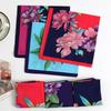3Pcs Women'S Pure Cotton Flower Handkerchief Thin Soft And Comfortable Absorbent Sweat Towel With Hand Gift 43Cm