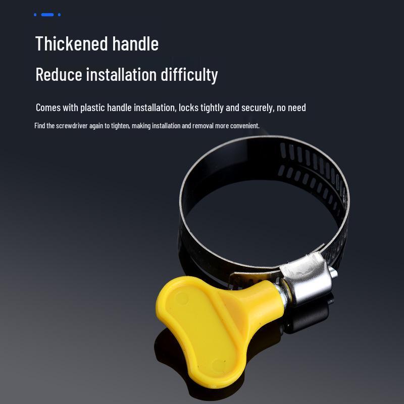 304 Stainless Steel Hose Clamp for Drainpipe Tightening