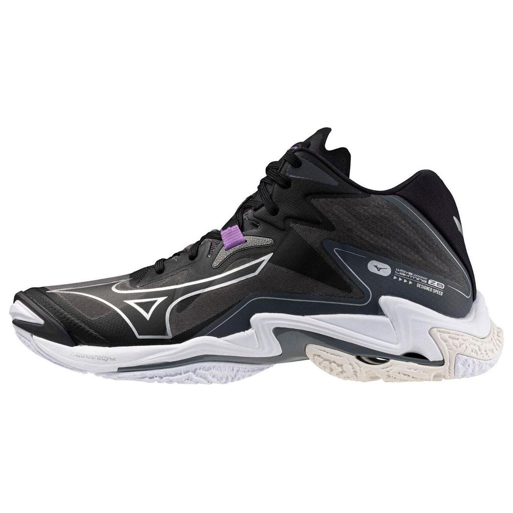 Mizuno Wave Lightning Z 8 Mid Non-Slip Durable Training Shoes Unisex Sneakers Black V1GA240552