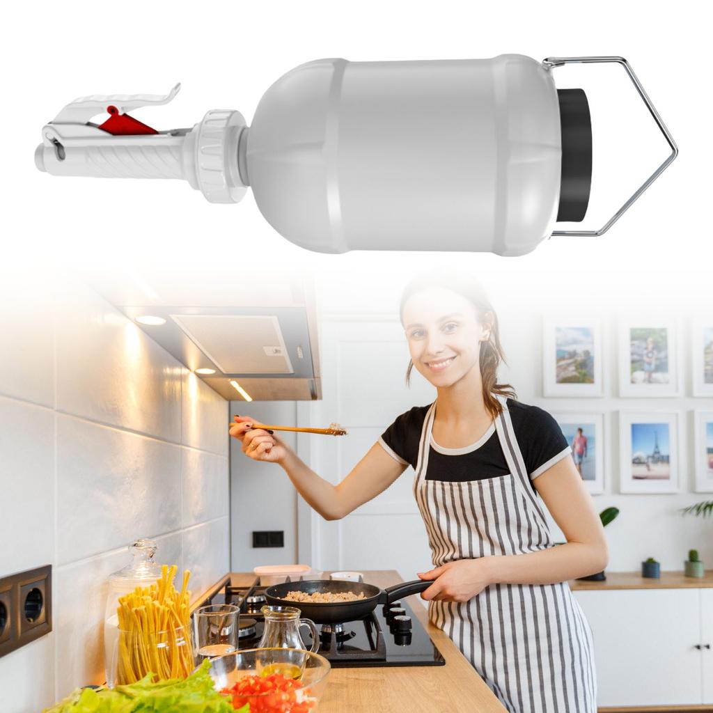 3L Hanging Condiment Dispenser Refillable Sauce Squeeze Bottle Dressing Container for Kitchen Outdoor BBQ Camping