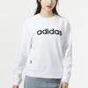 Adidas Letter Print Casual Crew Neck Long Sleeve Sweatshirt Women sweatshirt White JJ0426