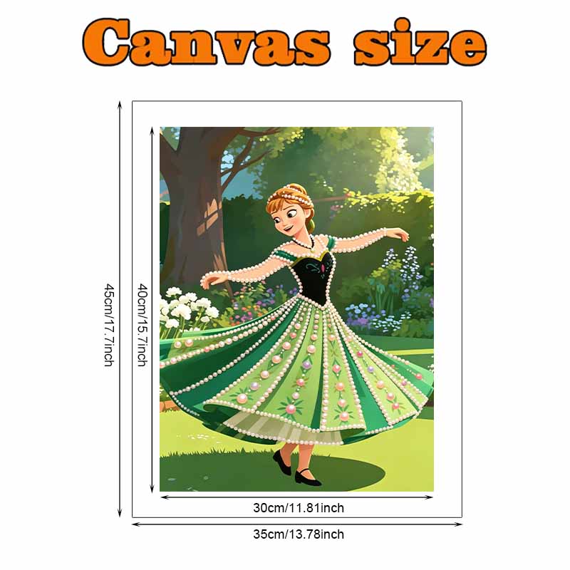 Disney Pearl Art Moana Anna DIY Handmade Pearl Gemstone Painting Kit Special Shapes Home Wall Decor Crafts