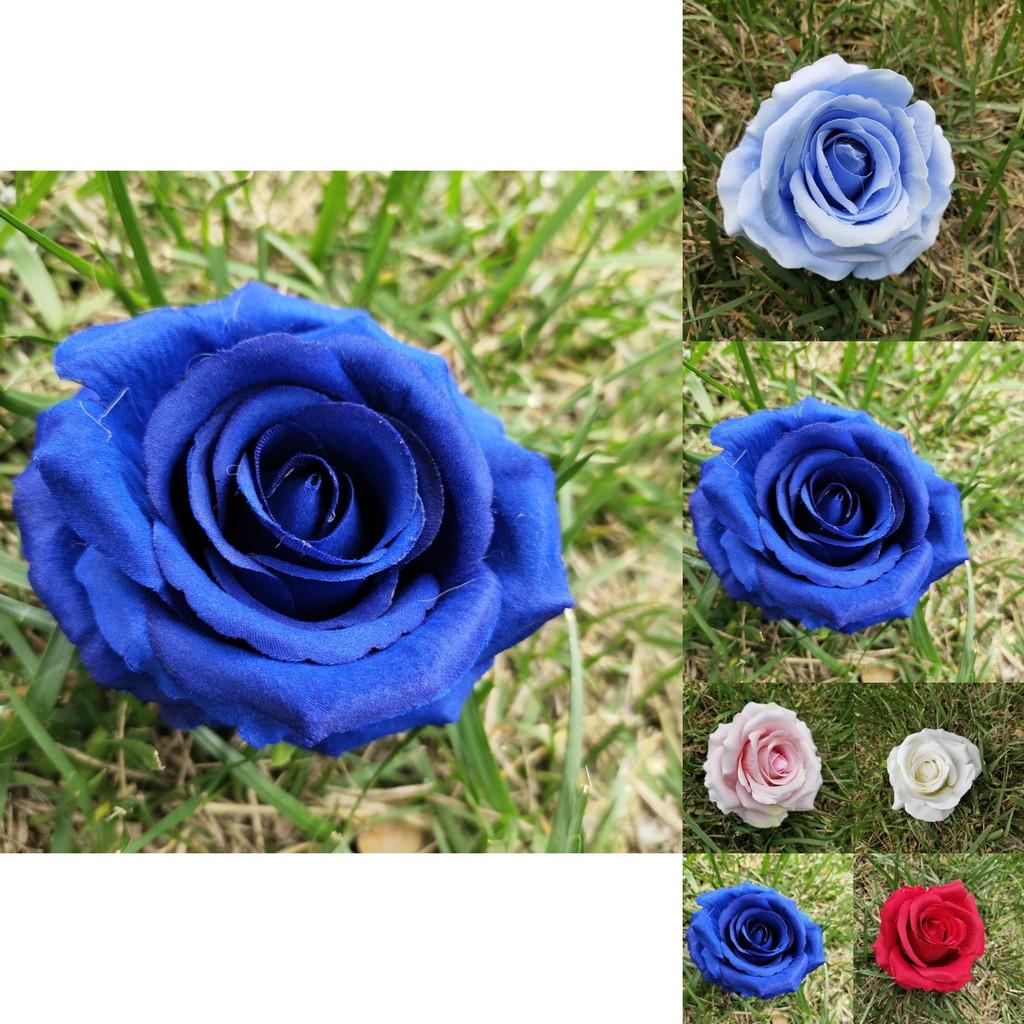 Fabric Rose Flower Heads For Wedding Decorations Wall Arch Silk Bouquet