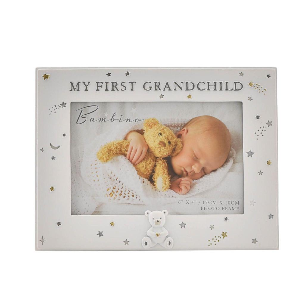 Bambino Resin First Grandchild Photo Frame 6 X 4