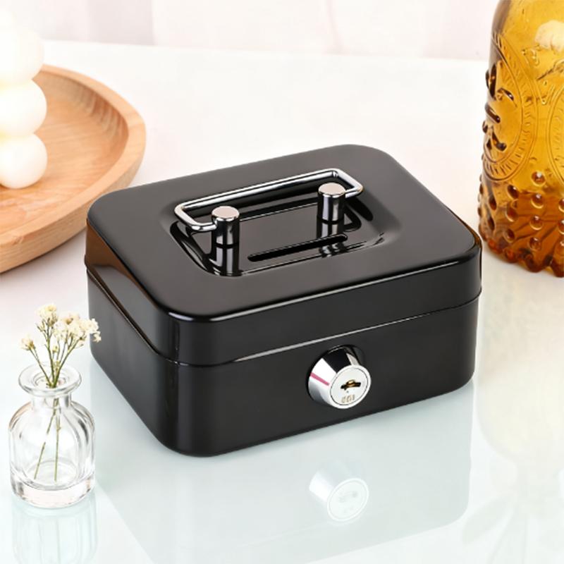 New creative portable piggy bank storage box, small piggy bank with key storage box change