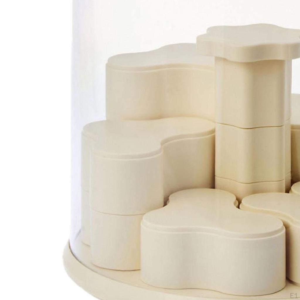 Transparente Vitrine Regal Grad Drehung Tragbar Mehrzweck Sammlung Puppen Aufbewahrungsbox