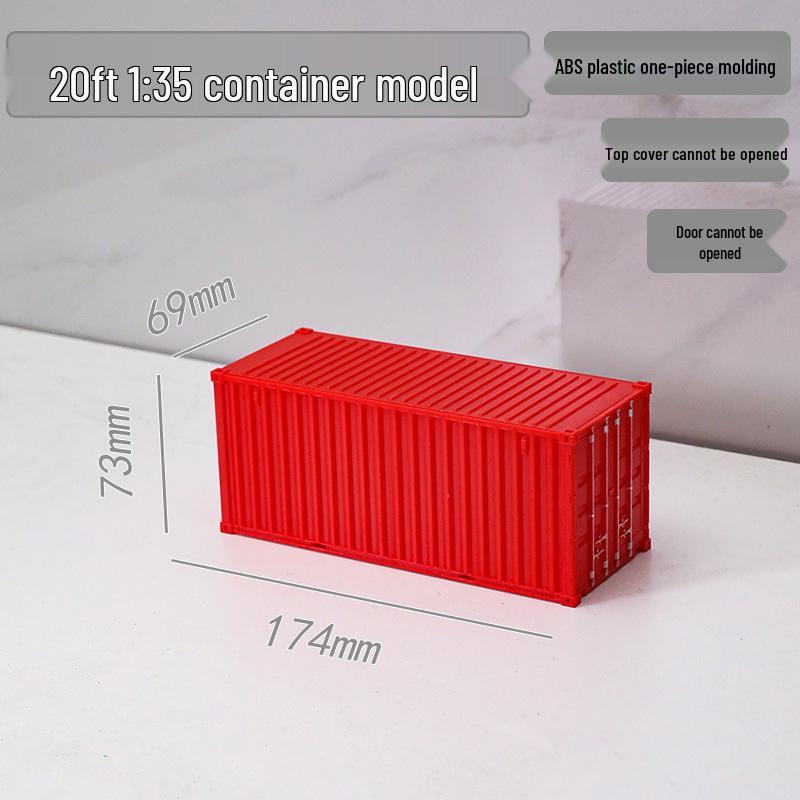 1:35 Scale 20ft Container Model Simulation, Customizable with Patterns and Text - Perfect Business Anniversary Gift