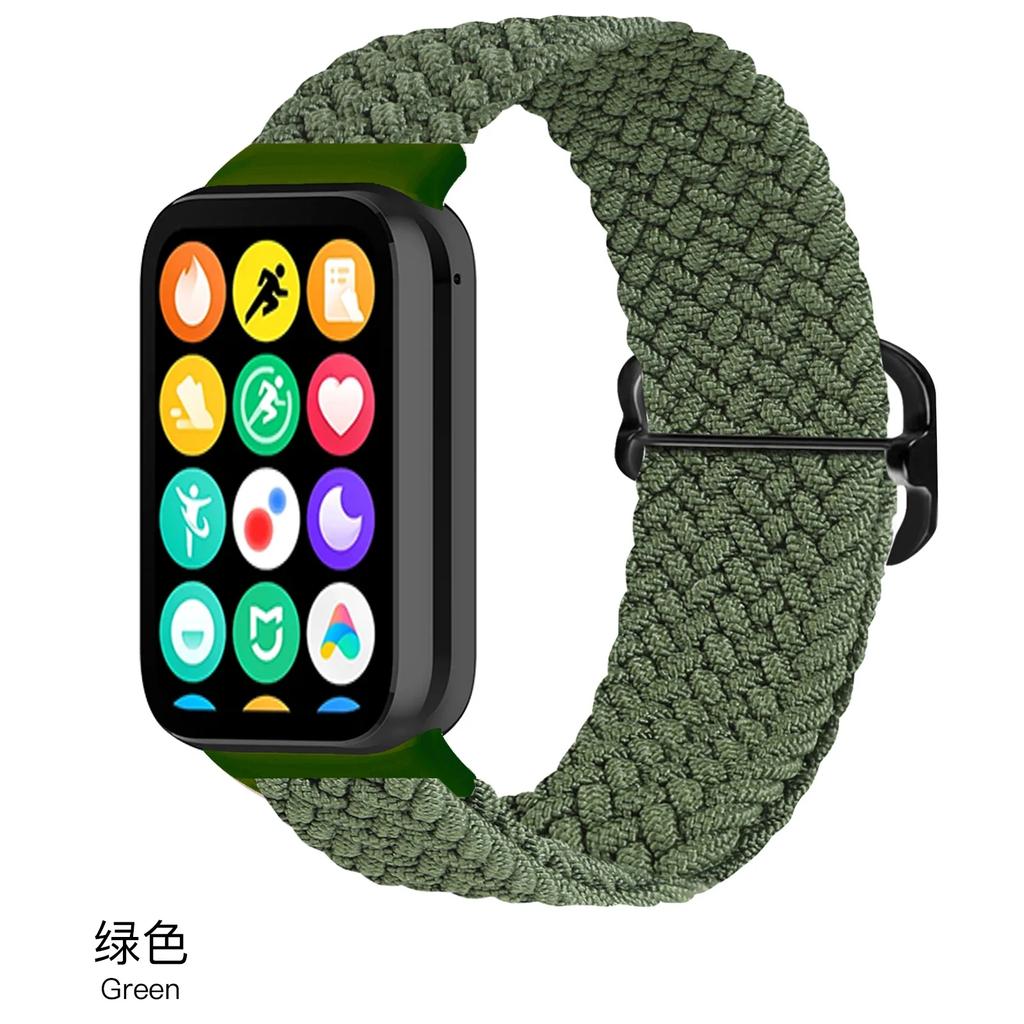 Nylon Loop Strap for Xiaomi Mi Band 9/8 Pro Bracelet AccessoriesCorrea for Redmi Watch 5/4 Belt Smartwatch Replacement Wristband