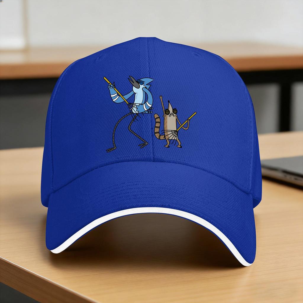 Summer Casual Baseball Cap Mordecais The Rigbys Outdoor Gym Trucker Hat For UnisexTeens Sunscreen Vintage Baseball Caps