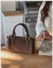 Autumn/Winter Retro Suede Boston Pillow Bag: Versatile Single-Shoulder Crossbody