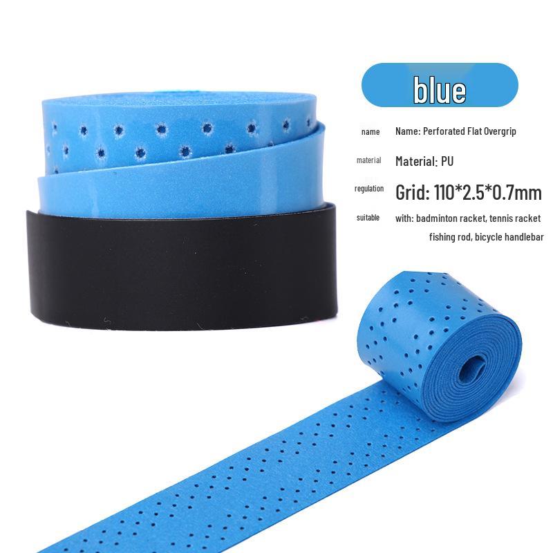 Perforated PU Overgrip: Non-slip Sweatband for Badminton & Tennis Rackets