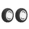 2Pcs Rubber RC Car Rear Tires Rear RC Wheels Tires Set for WLtoys 124007 Remote Control Car