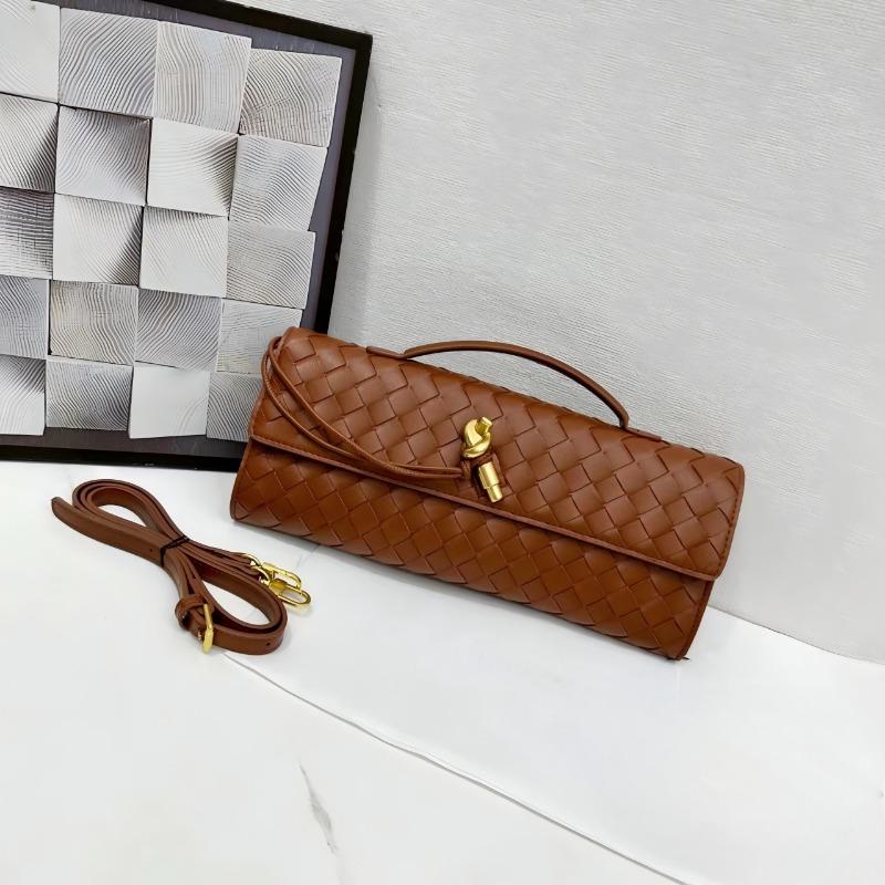 Hand-woven Bag, Hardware Lock, Dinner Bag, High-end Shoulder Bag, Women's Underarm Clutch Bag