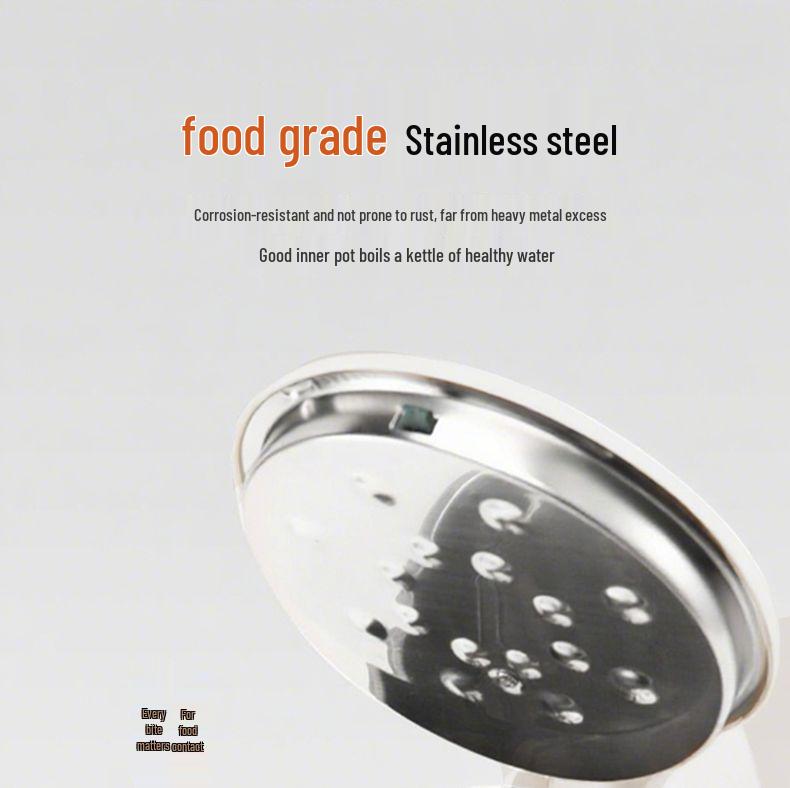 Stainless Steel Electric Kettle with Double Layer and Automatic Shut-Off, Large Capacity