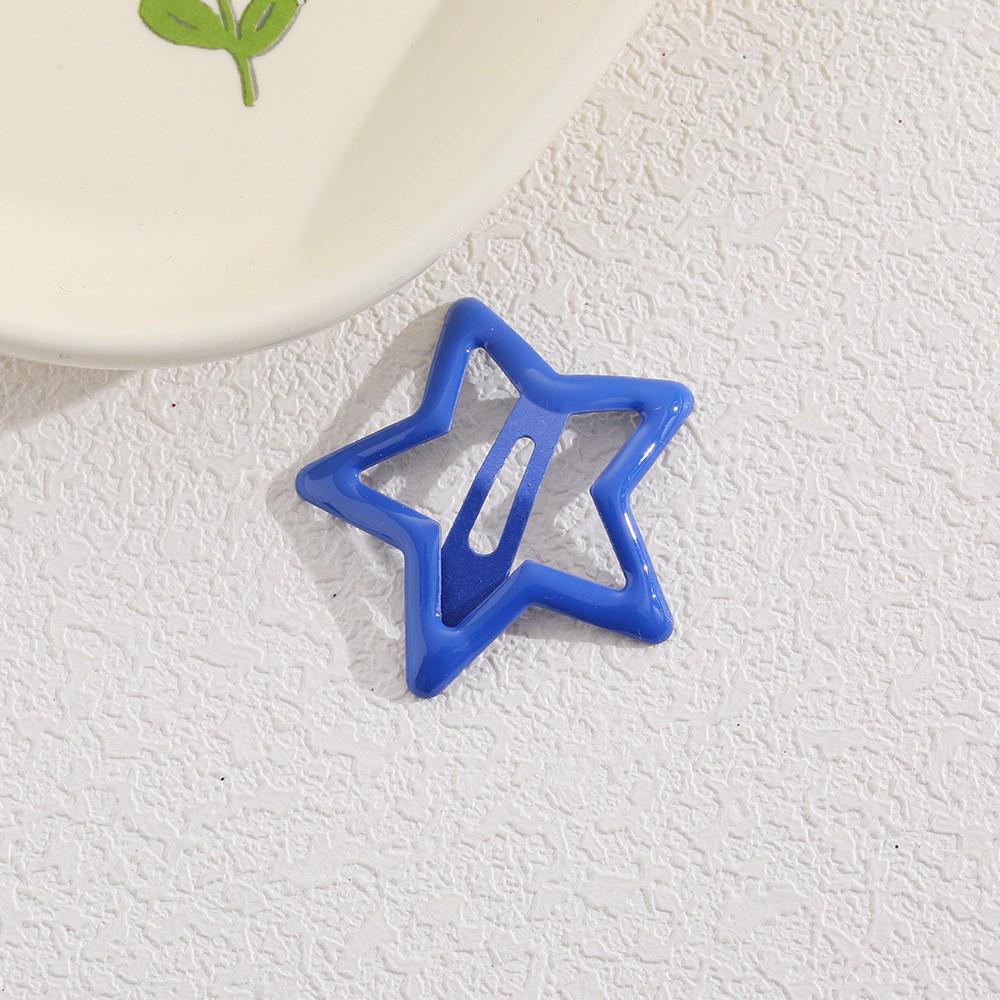 Children's Candy Color Star Hair Clips - Small Size BB Bangs Accessories