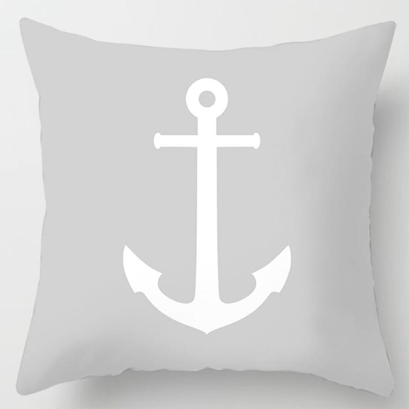 Marine sailor flower pillowcase home office decoration pillow bedroom sofa car cushion cover