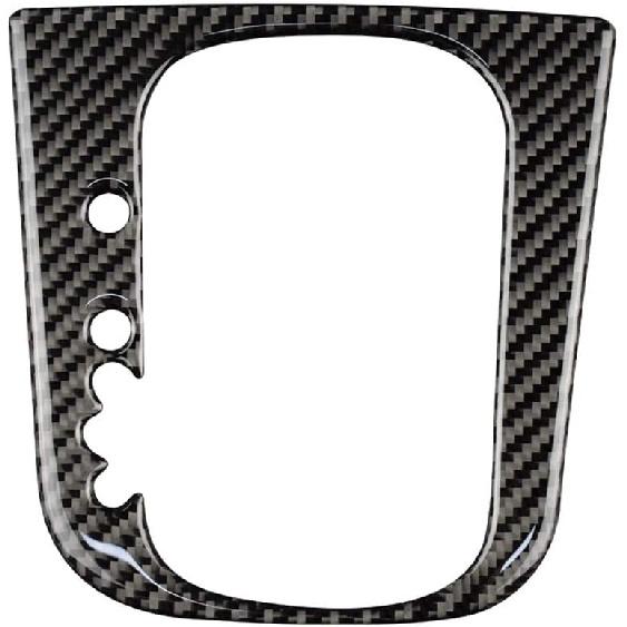 AIRSPEED Kohlefaser Auto Schalthebel Panel Abdeckung Aufkleber Innenverkleidung für Volkswagen VW Golf 6 GTI MK6 2008-2013 Zubehör (Stil B.)