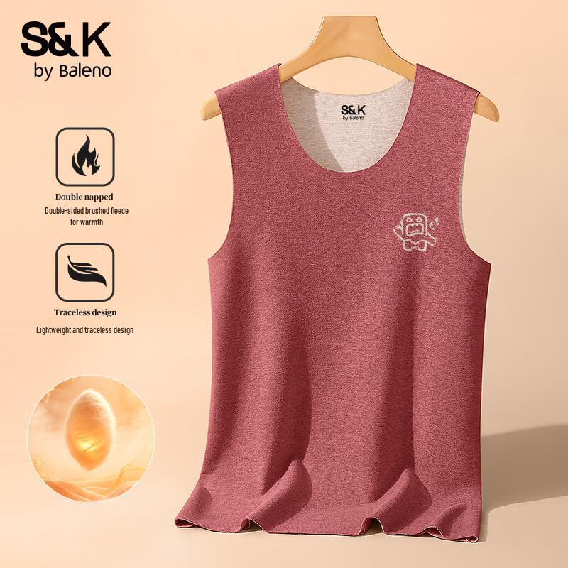 

Baleno Men s S&K Seamless Fleece-lined Thermal Vest L