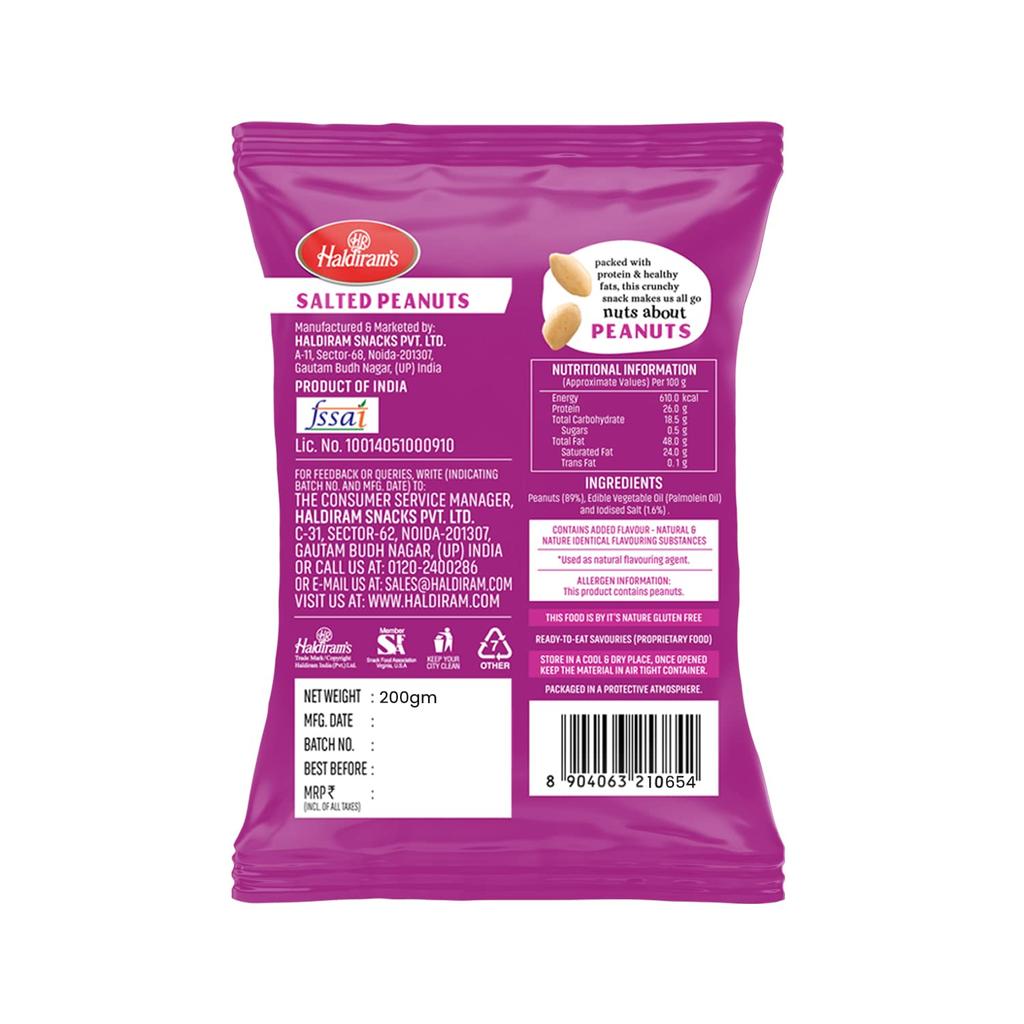 Arachidi salate (200 g), Arachidi salate, Haldiram's