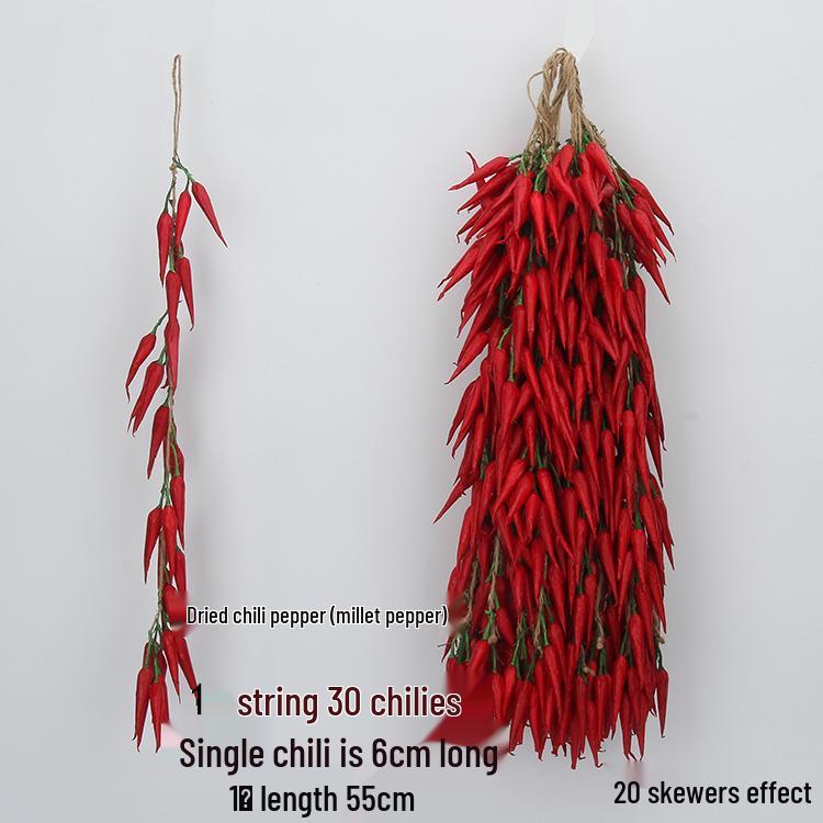 

Extended Vegetable & Fruit Skewers: Faux Corn, Chili, Garlic, Persimmon, Lemon, Apple, Peach - Farmhouse Decorative Hanging Ornaments