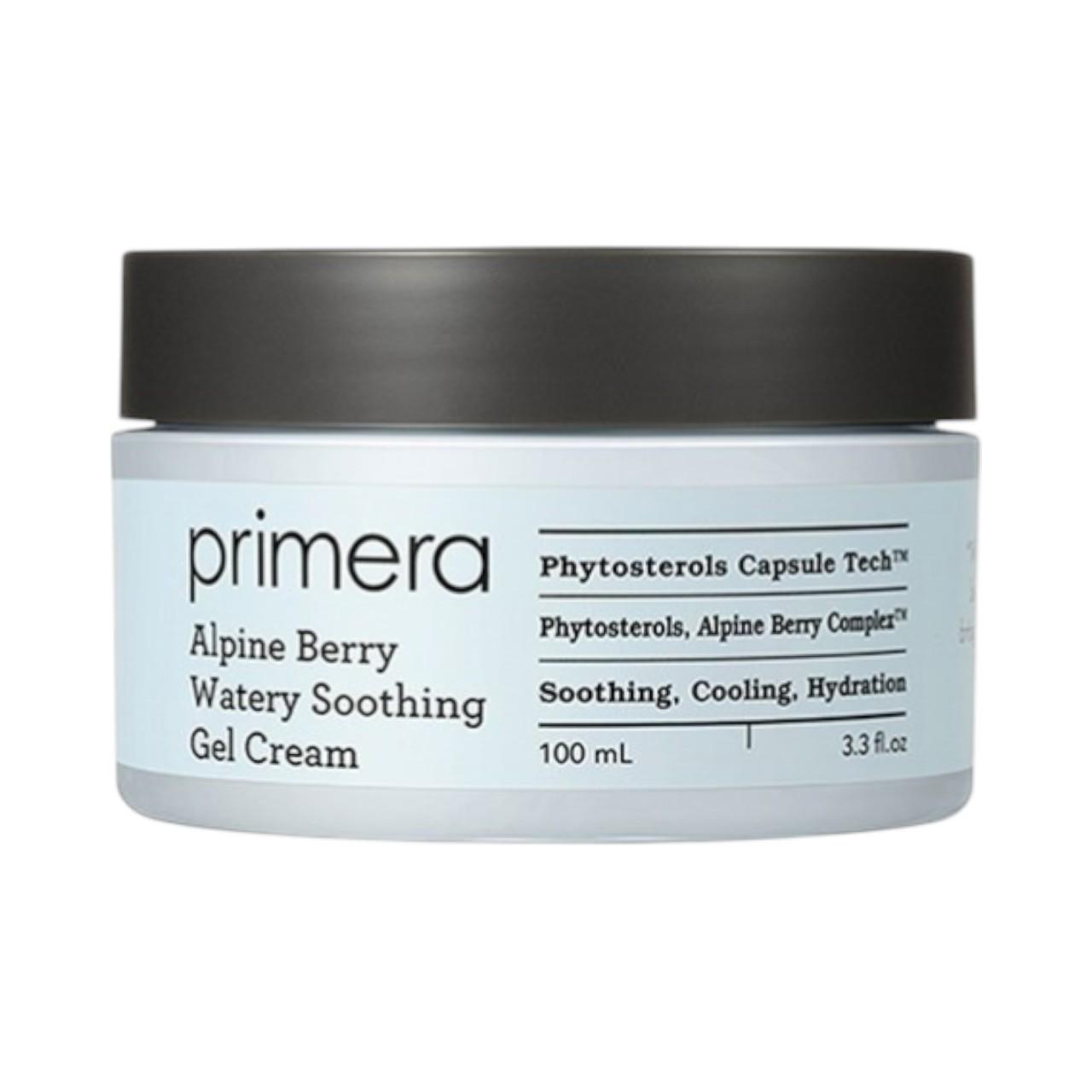 primera Alpine Berry Watery Soothing Gel Cream - Phytosterols Capsule Cooling Hydrator - 100ml / 3.3 fl.oz.