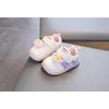 Baby toddler shoes soft sole spring and autumn boys and girls baby shoes breathable non-slip mesh cartoon little white shoes sports shoes