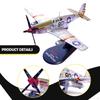 1/72 P-51B Fighter Jet Model Children Toy Plane Desktop Display Gift Collectible Aircraft Ornament