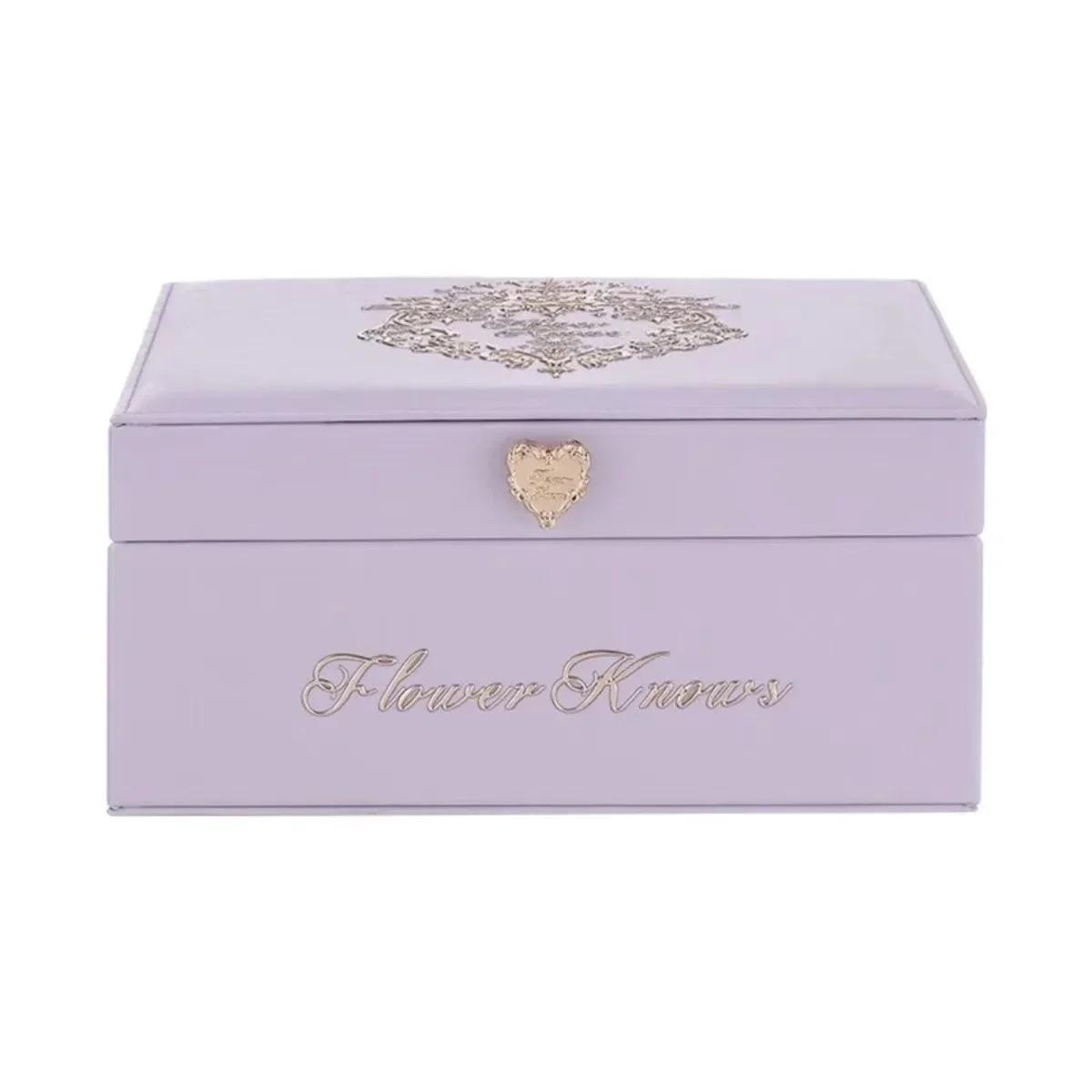 

Цветок знает Клубника Рококо Фиолетовый Шкатулка для Ювелирных Изделий Ограниченный Выпуск Периферийный Ящик Для Хранения Высокая Красота Легкий Роскошь Изысканный Подарок