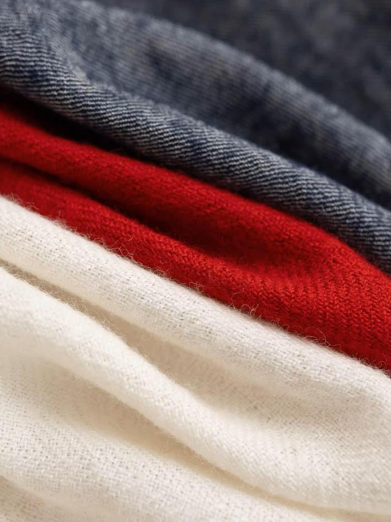 MUI-Style Merino Wool Double-Zipper Lapel Long-Sleeve Shirt for Spring/Autumn