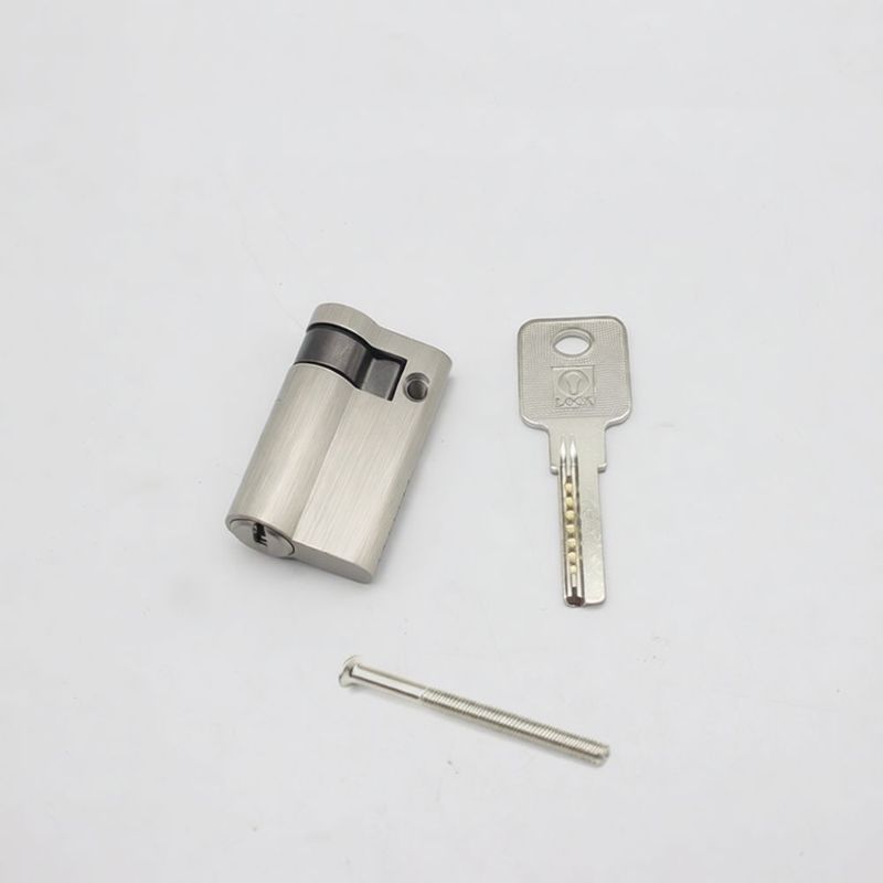 45MM Brass Half Lock Cylinder an Profile Single Side Knob Operated Security Core Replacement Door Hardware Accessory
