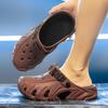 Herren geschlossene Hausschuhe Outdoor Clogs Sommer Strand Sandalen Leicht Casual Lauf Garten Schuhe Einfach zum Hineinschlüpfen Rutschfest