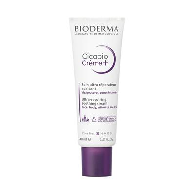 Bioderma CicaBio Cream Plus 40mL Cream for Damaged Face and Body Ethyl Alcohol and [Authentic Product] - Skin, (fragrance-free, Colorant-free,