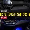 Car Interior LED Dashboard Frame Light trument Panel Trim Atmosphere Light For Toyota C-HR 2017 2018