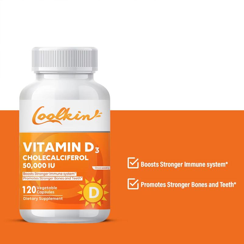 Vitamina D3 Colecalciferolo 50.000 UI - Ossa, Denti e Funzione Muscolare Forti
