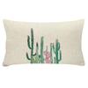 30 cm x 50 cm povlak na polštář omyvatelný v pračce Víceúčelový polyesterový povlak na polštář s kaktusovým potiskem pro každodenní život